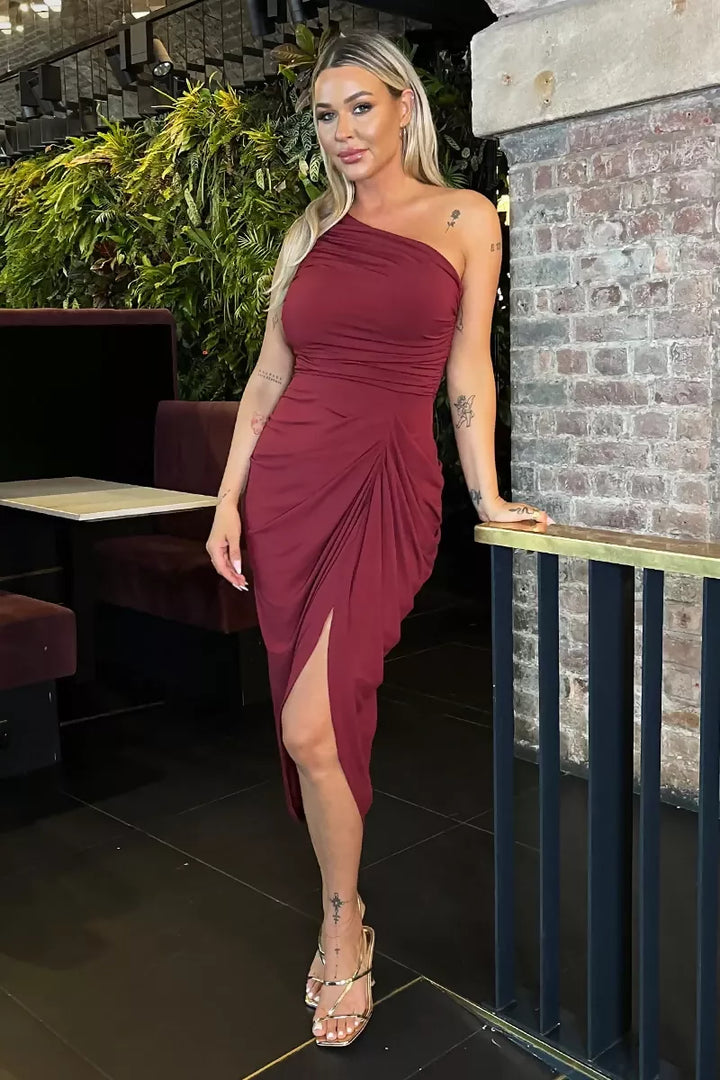 1752222280_Burgundy-One-Shoulder-Gathered-Skirt-Midi-Dress-1_800x