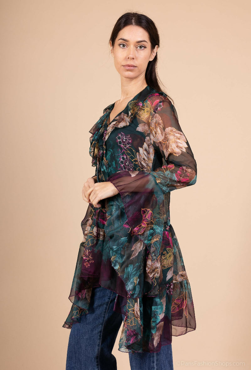 Light Chiffon Tiered Mini Dress