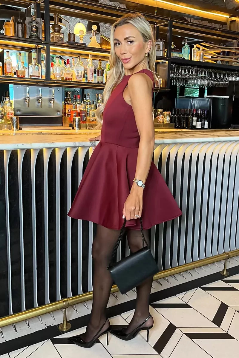 1752772729_Burgundy-Scuba-Sleeveless-Skater-Mini-Dress-4_800x