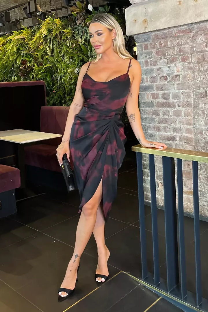 1752223674_Burgundy-And-Black-Smudge-Print-Strappy-Gathered-Skirt-Midi-Dress-1_800x