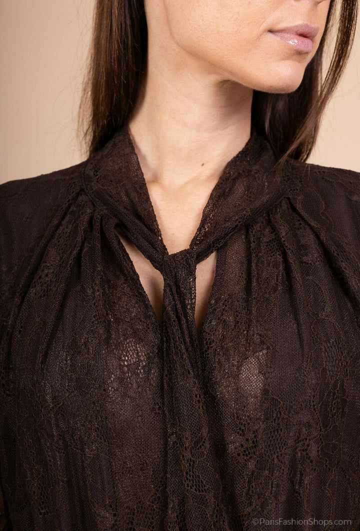 Elegant Lace Midi Dress