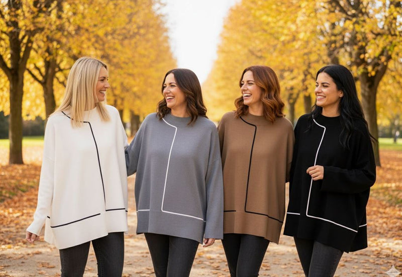 Taped Hem Trim Box Knit Jumper (2p.pack)