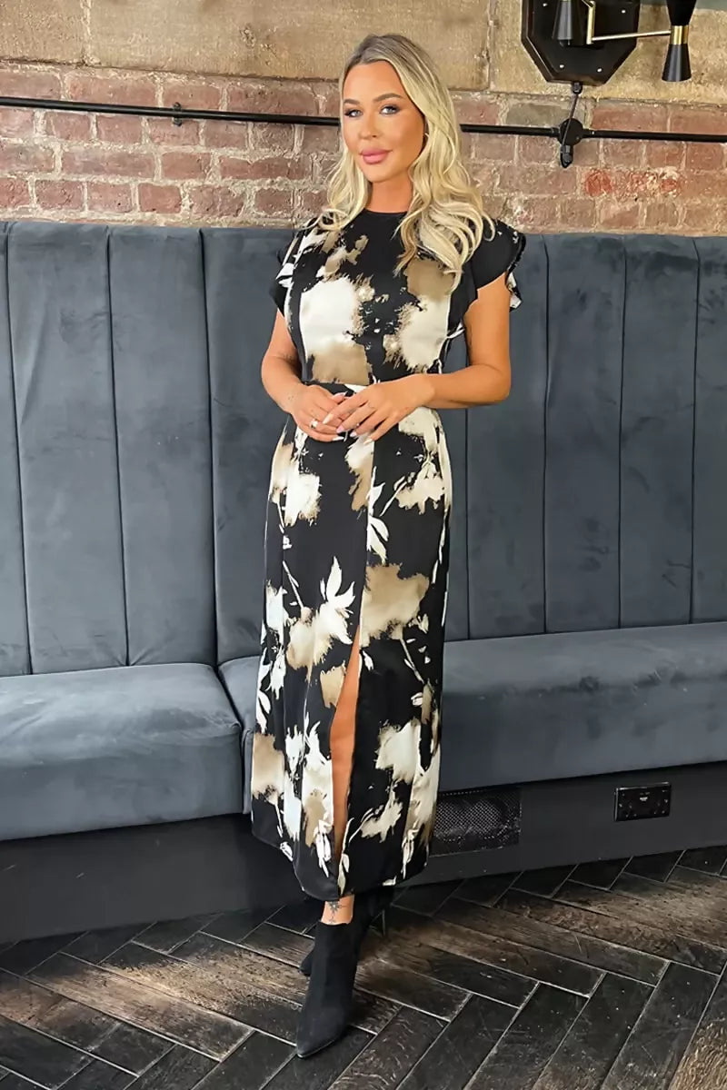 1753273120_Black-Abstract-Print-Flutter-Sleeve-Midi-Dress-2_800x