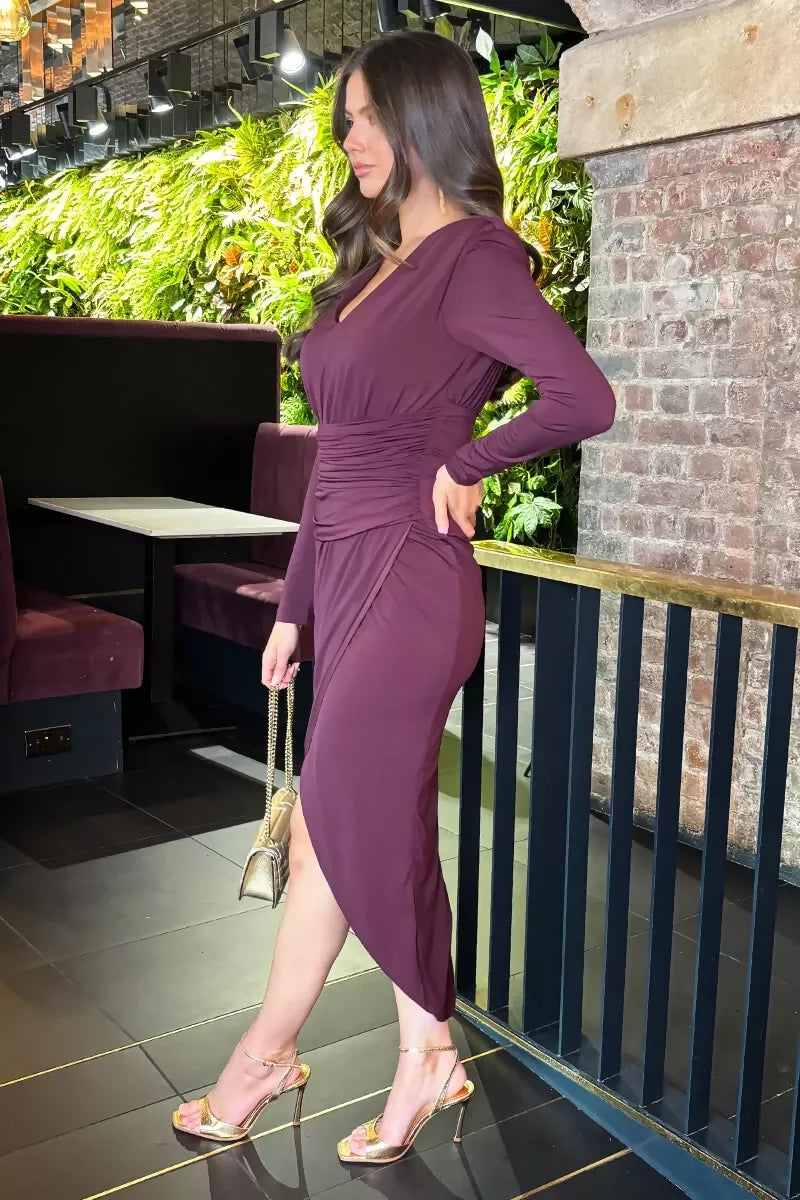 1750428035_Dark-Plum-V-Neck-Long-Sleeve-Wrap-Skirt-Midi-Dress-4_800x