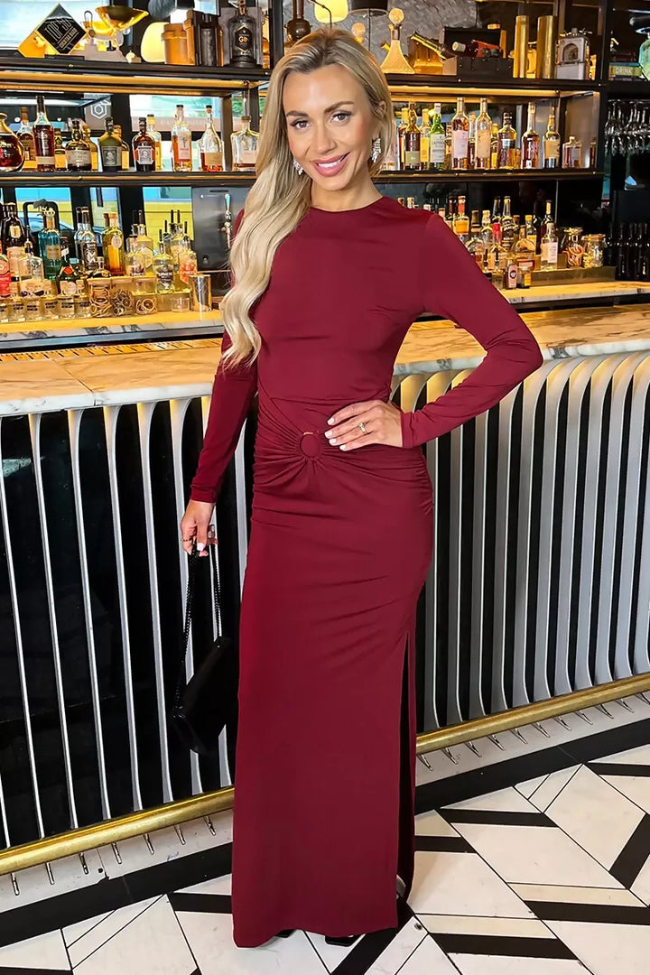 1751536190_Burgundy-Long-Sleeve-O-Ring-Detail-Bodycon-Midi-Dress-1_800x
